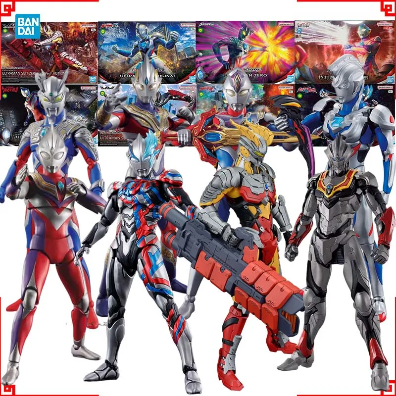 Model Kit Ultraman Zero - Figura de Acción Original de Bandai