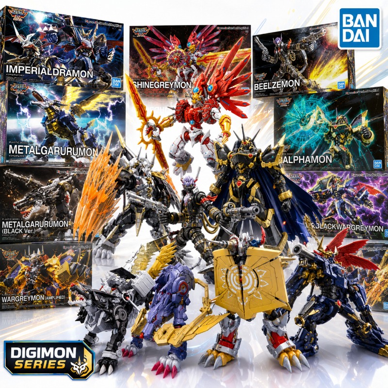 Model Kit Imperialdramon - Figura Original de Digimon de Bandai,