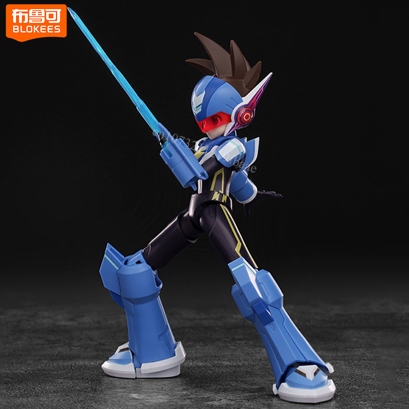 Model Kit Ultraman Zero - Figura de Acción Original Blokees ROCKMAN,