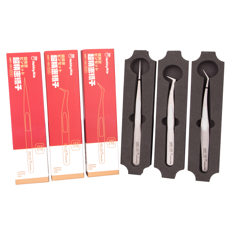 Model Kit Tweezers - Pinzas para calcomanías antiestáticas rectas en