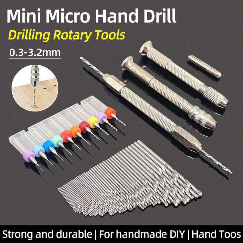Pin Vice Micro - Mini Micro 0,3-3,2mm doble taladro manual