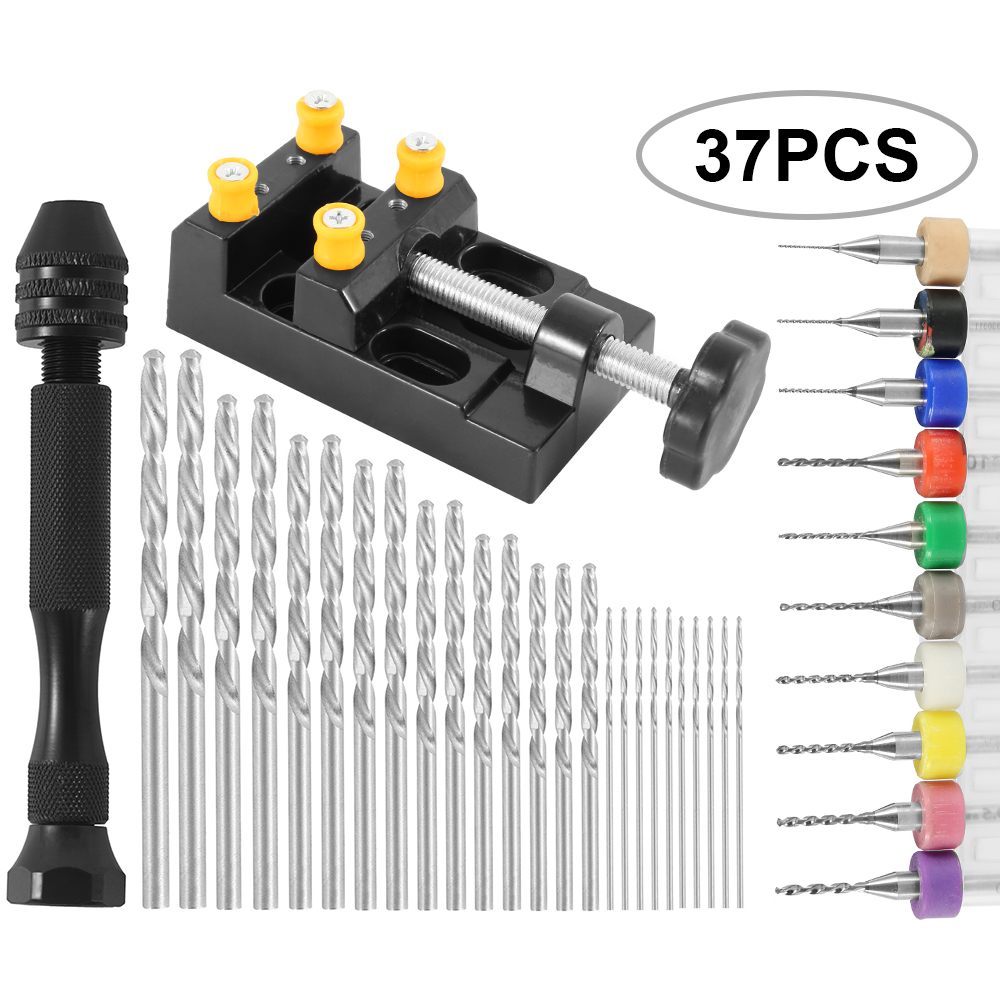 Pin Vice Micro - Juego de taladro helicoidal manual portátil