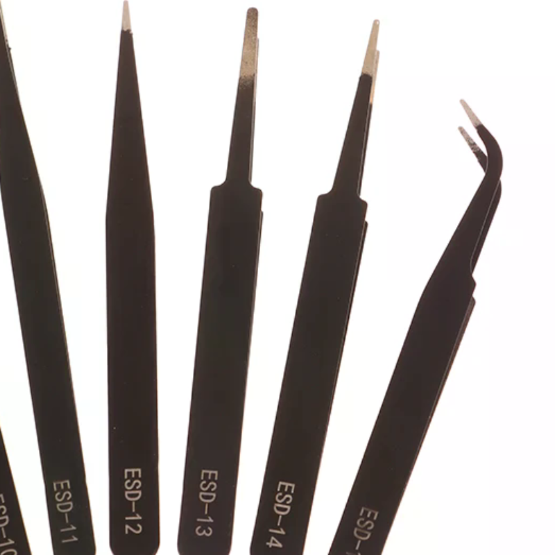 Model Kit Tweezers - Juego de pinzas antiestáticas de precisión