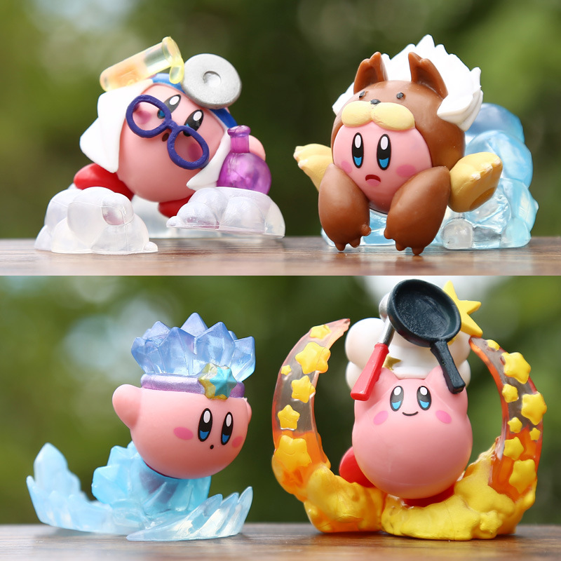 Model Kit Kirby - Set de 4 Figuras de Anime