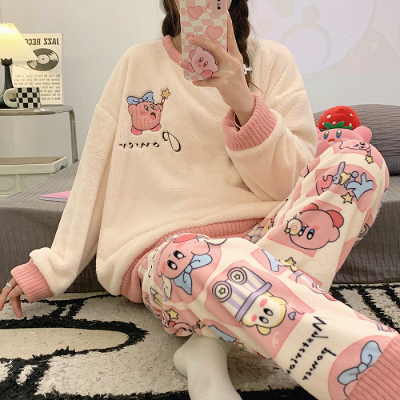Model Kit Kirby - Conjunto de Pijamas de Felpa para