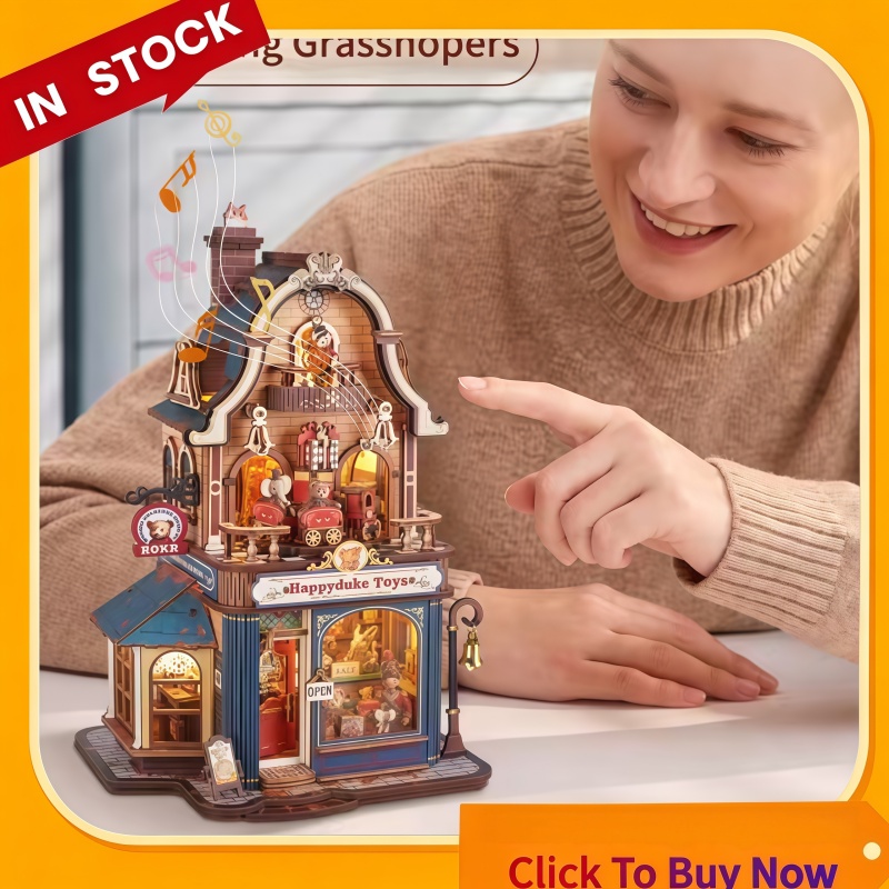 Model Kit Japan Shop - Kit de Rompecabezas de Madera 3D,