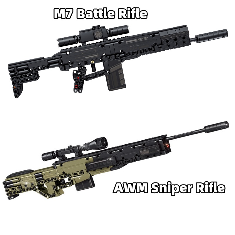 Model Kit Weapons - Bloques de Construcción de Rifle de