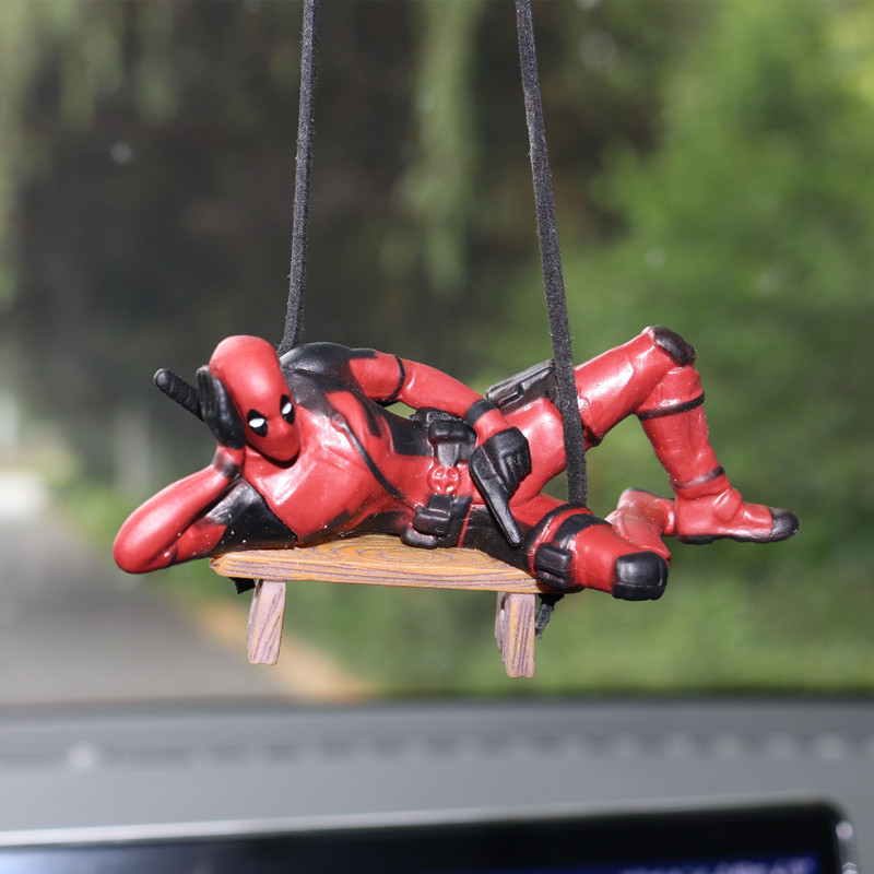 Model Kit Deadpool - Marvel Deadpool coche espejo retrovisor colgante