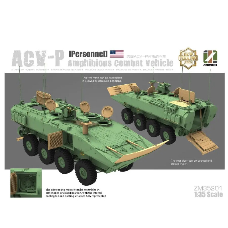 ZM35201 Zimi 1/35 ACV-D Kit de - Model Kit Italeri reseña y precio