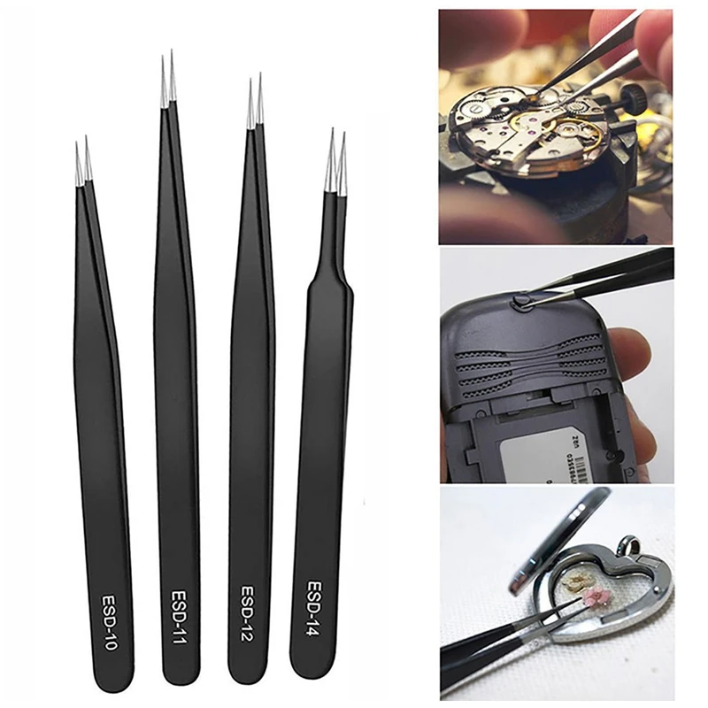 Juego de pinzas de precisión E - Model Kit Tweezers reseña y precio
