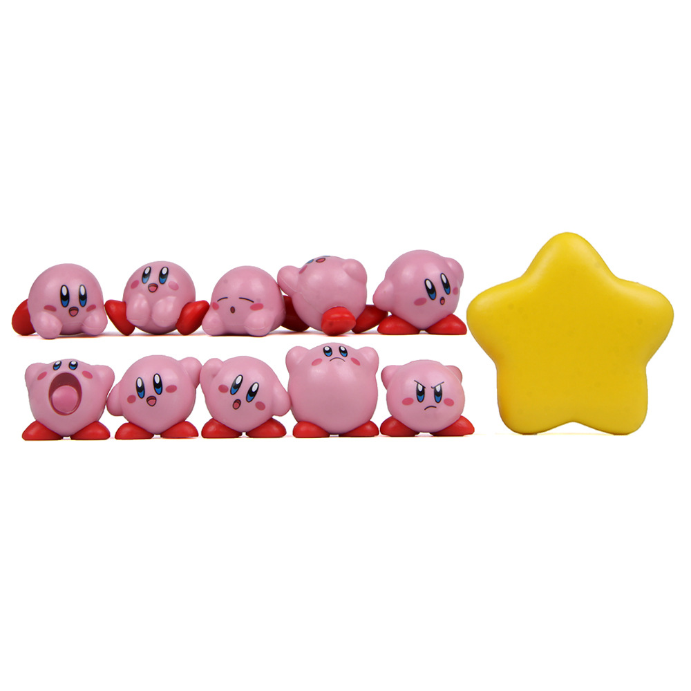 11 unids/set Mini figuras de a - Model Kit Kirby reseña y precio