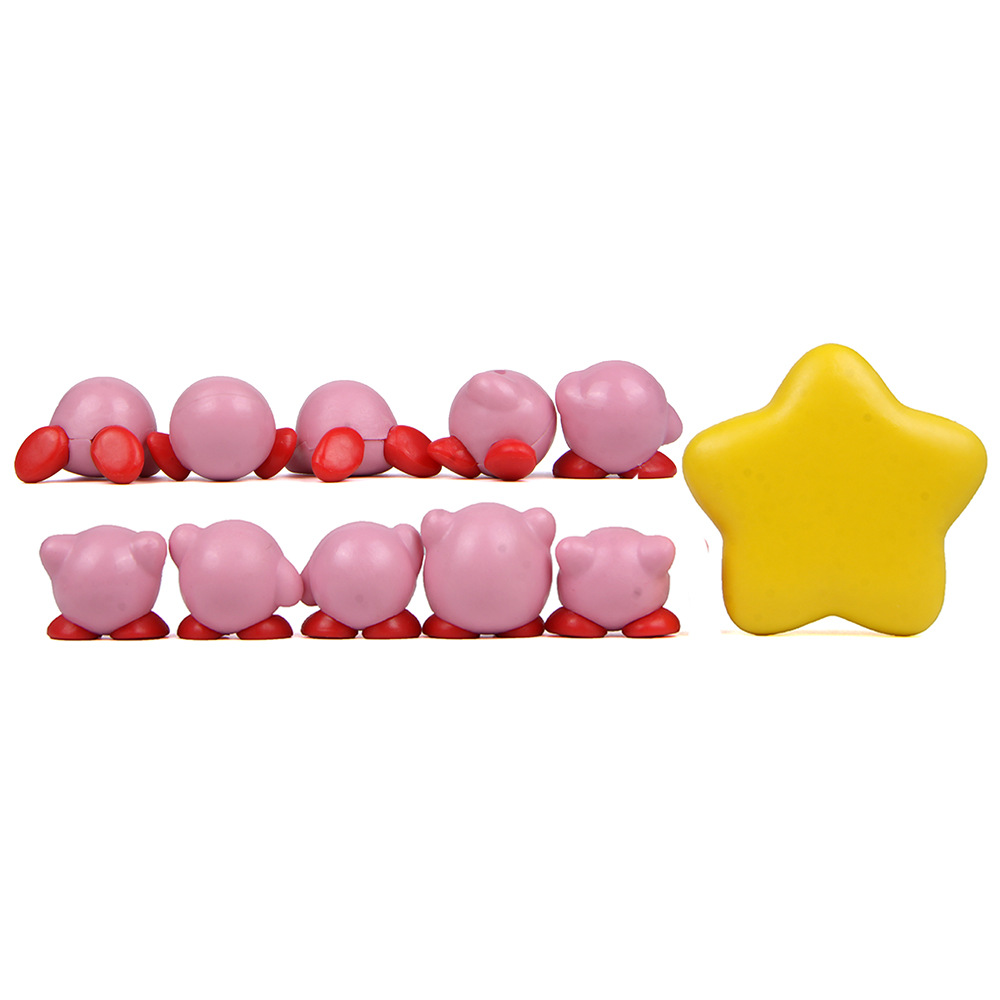 11 unids/set Mini figuras de a - Model Kit Kirby reseña y precio